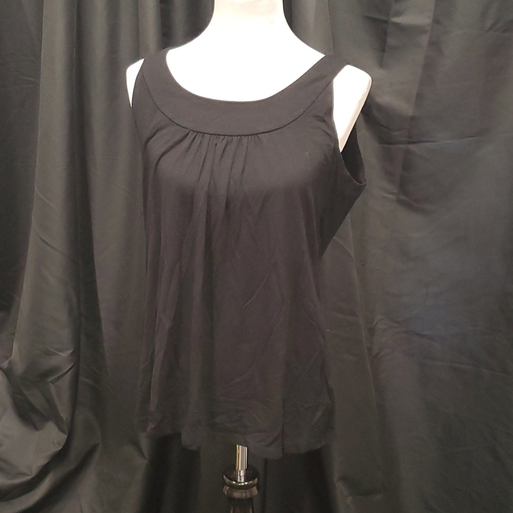 Josephine Chaus Swoop Neck Top SZ LG